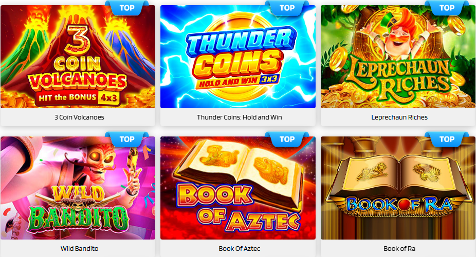 Lucky Barry casino top games